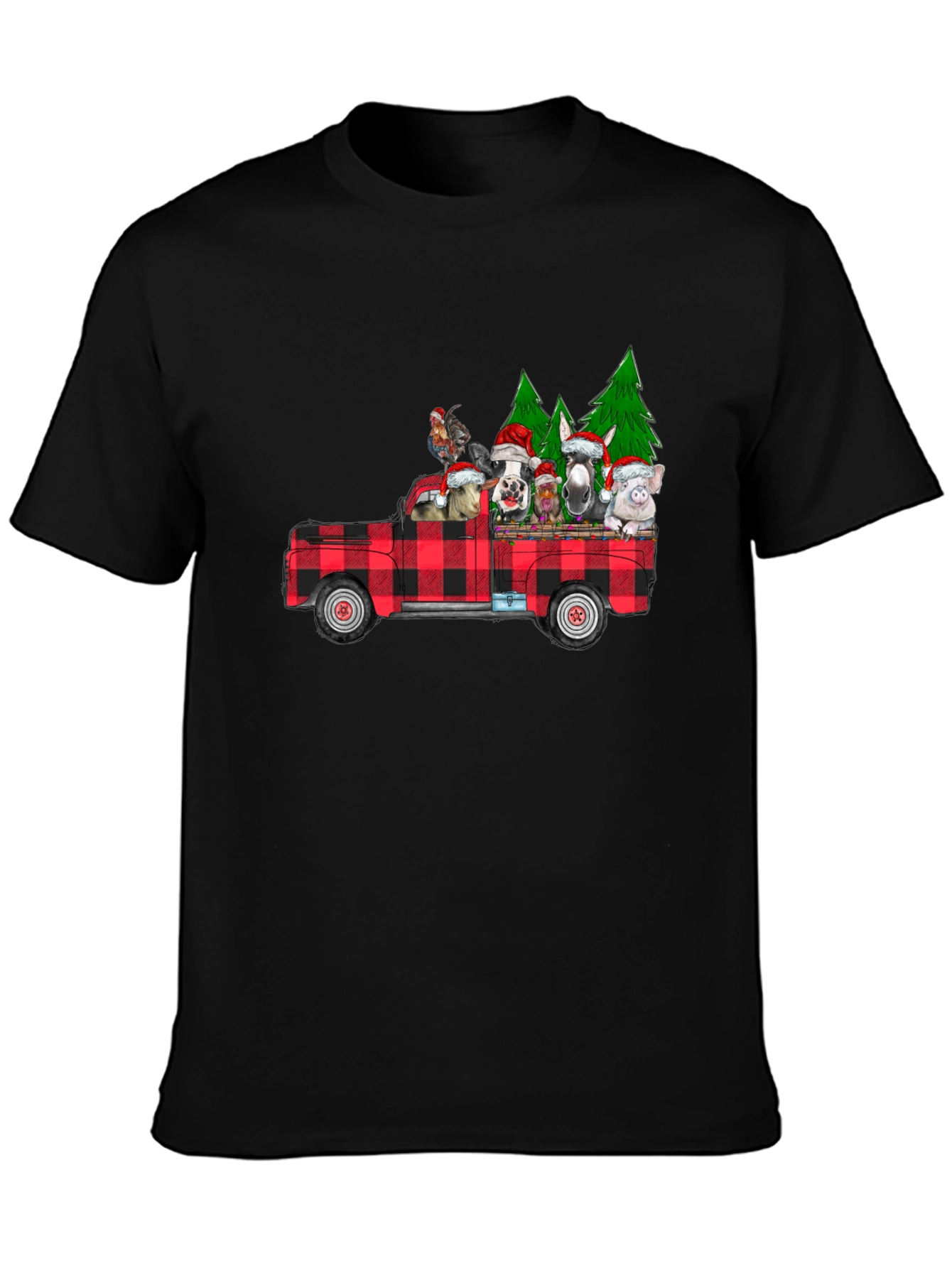 Holiday Farm Animal Truck T-Shirt