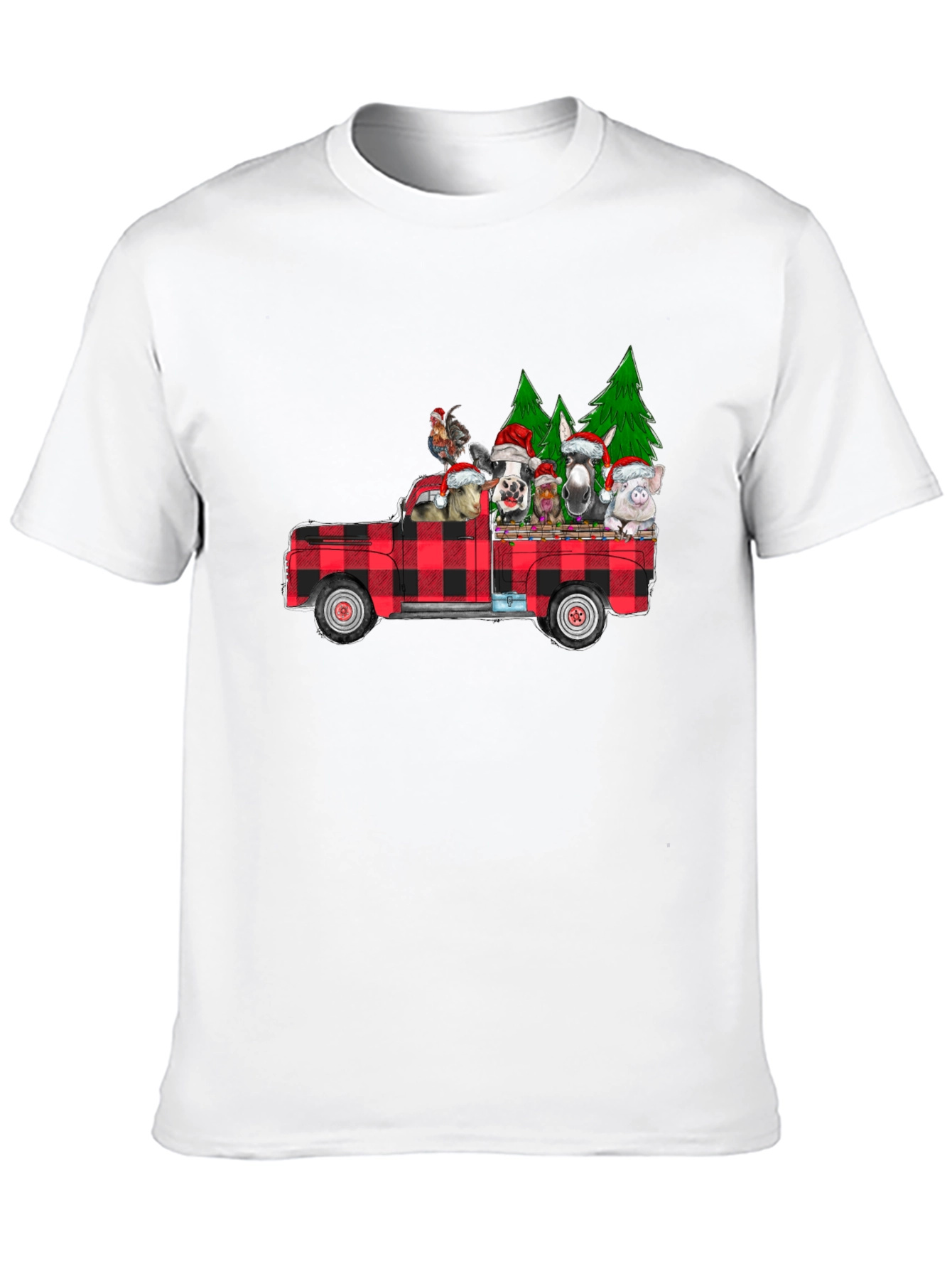 Holiday Farm Animal Truck T-Shirt