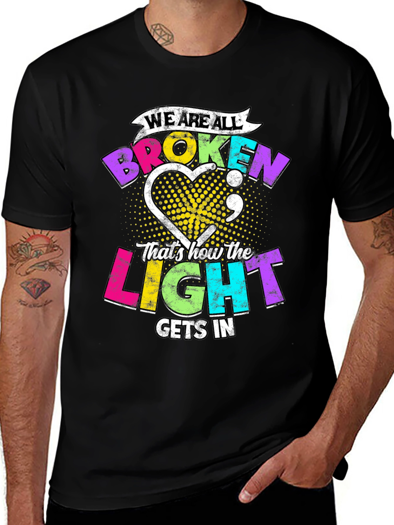 Broken Light T-Shirt: Inspirational Graphic Tee