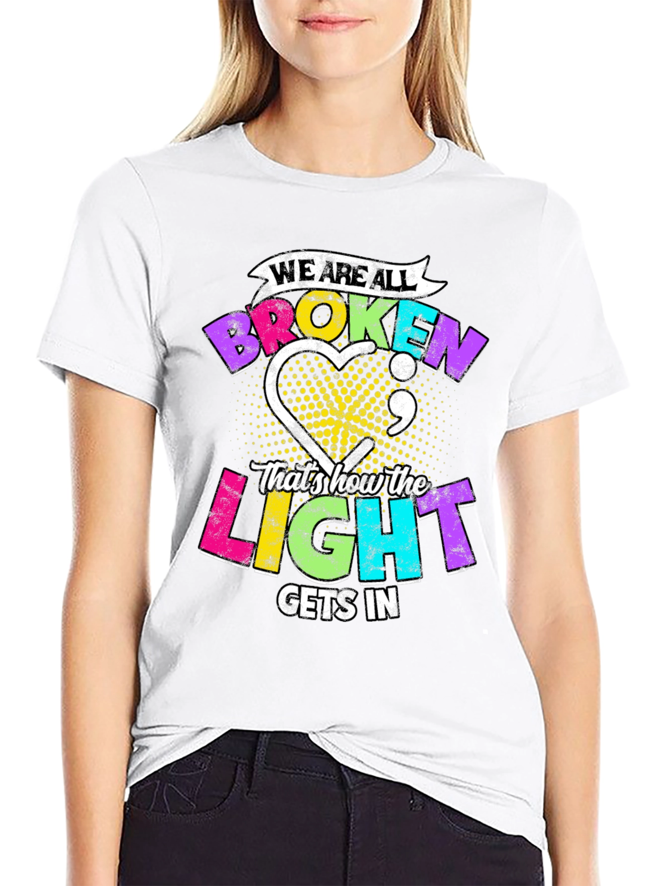 Broken Light T-Shirt: Inspirational Graphic Tee