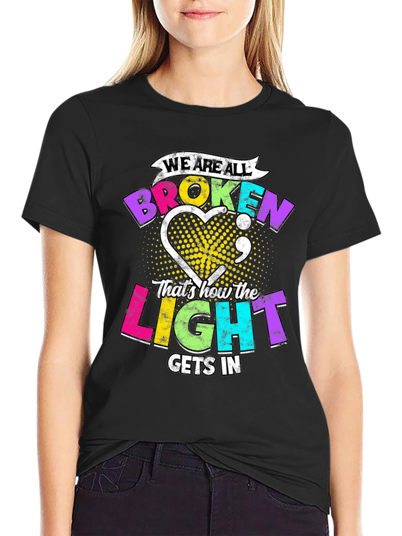 Broken Light T-Shirt: Inspirational Graphic Tee