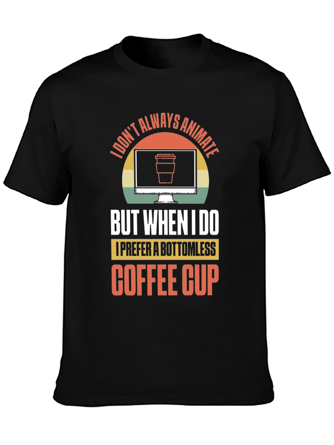 Animate Coffee Lover Graphic T-Shirt