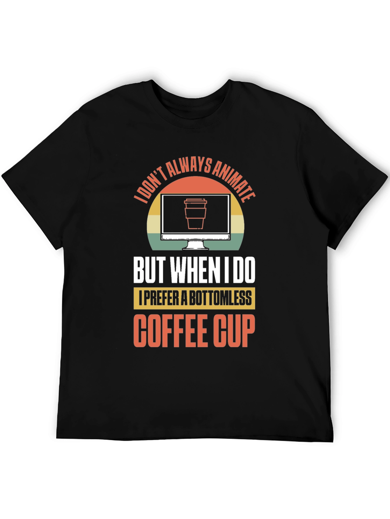 Animate Coffee Lover Graphic T-Shirt