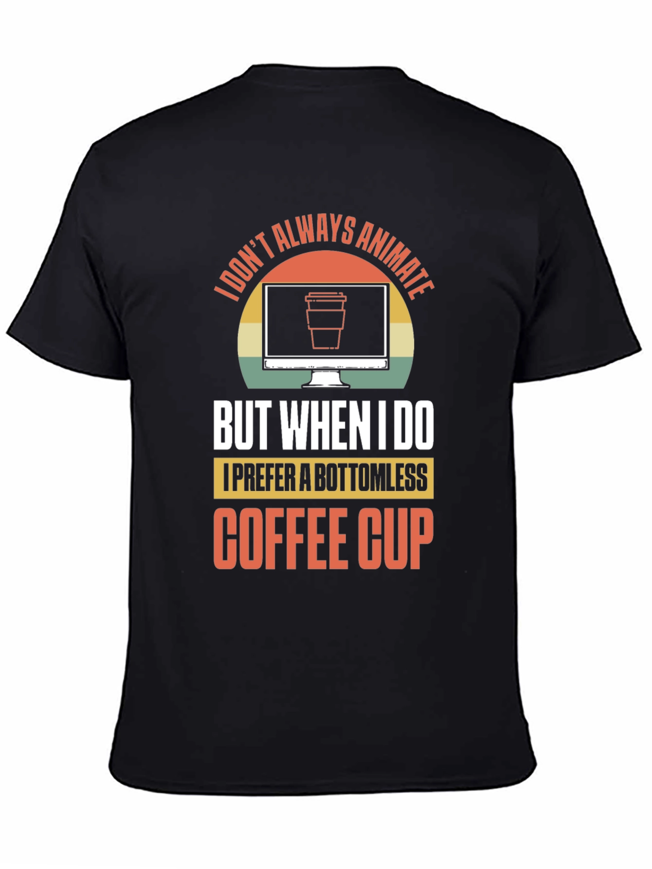 Animate Coffee Lover Graphic T-Shirt