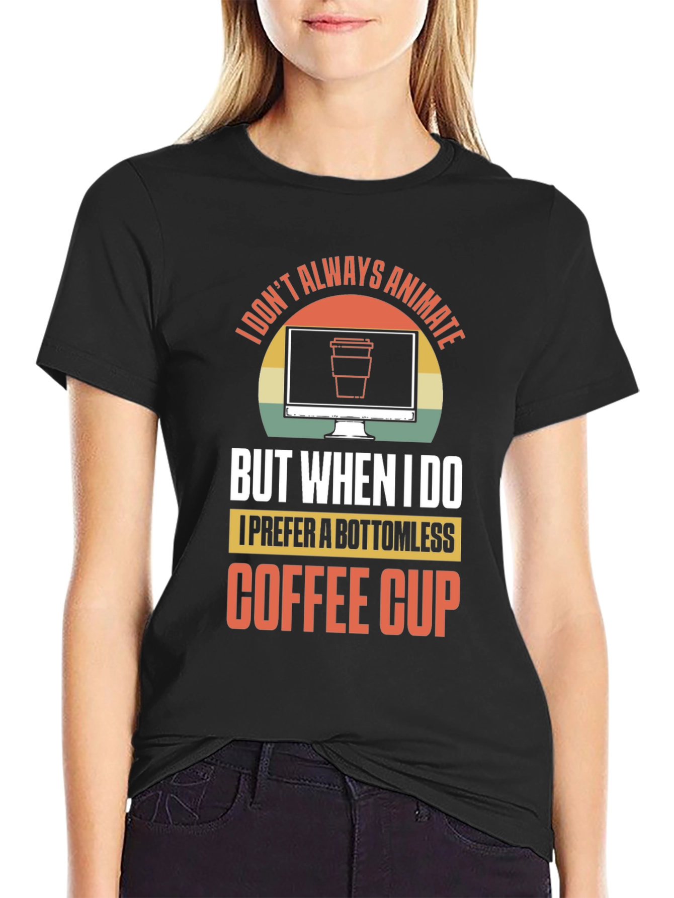 Animate Coffee Lover Graphic T-Shirt