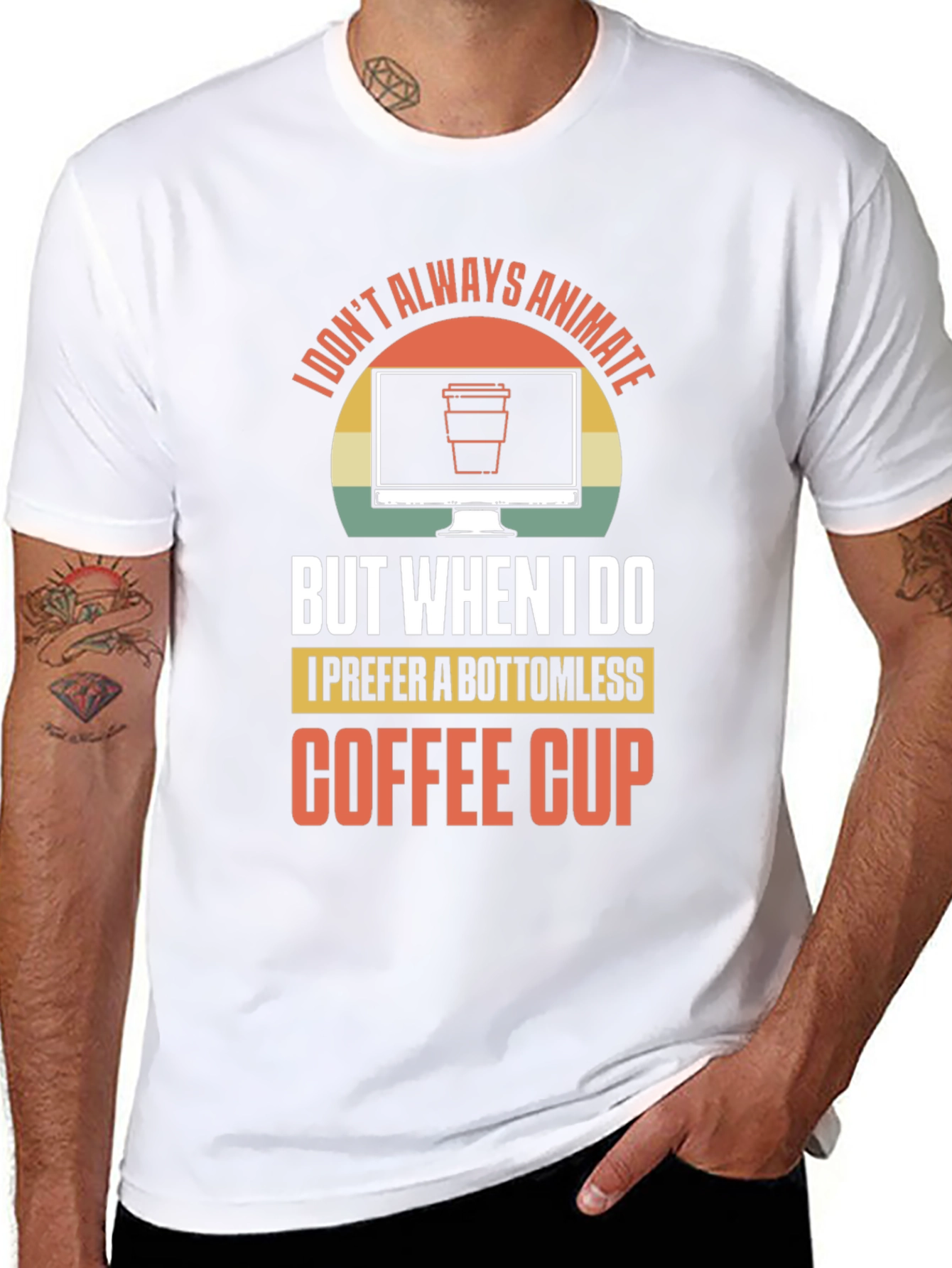 Animate Coffee Lover Graphic T-Shirt