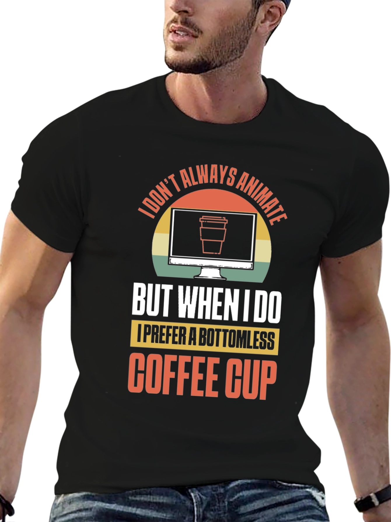 Animate Coffee Lover Graphic T-Shirt