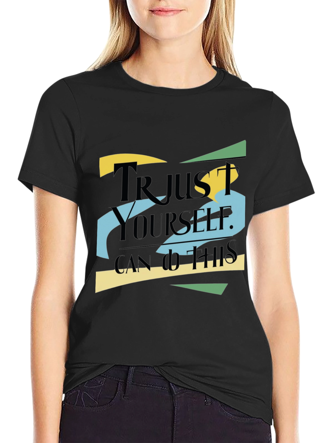Motivational Trust Yourself Graphic T-Shirt