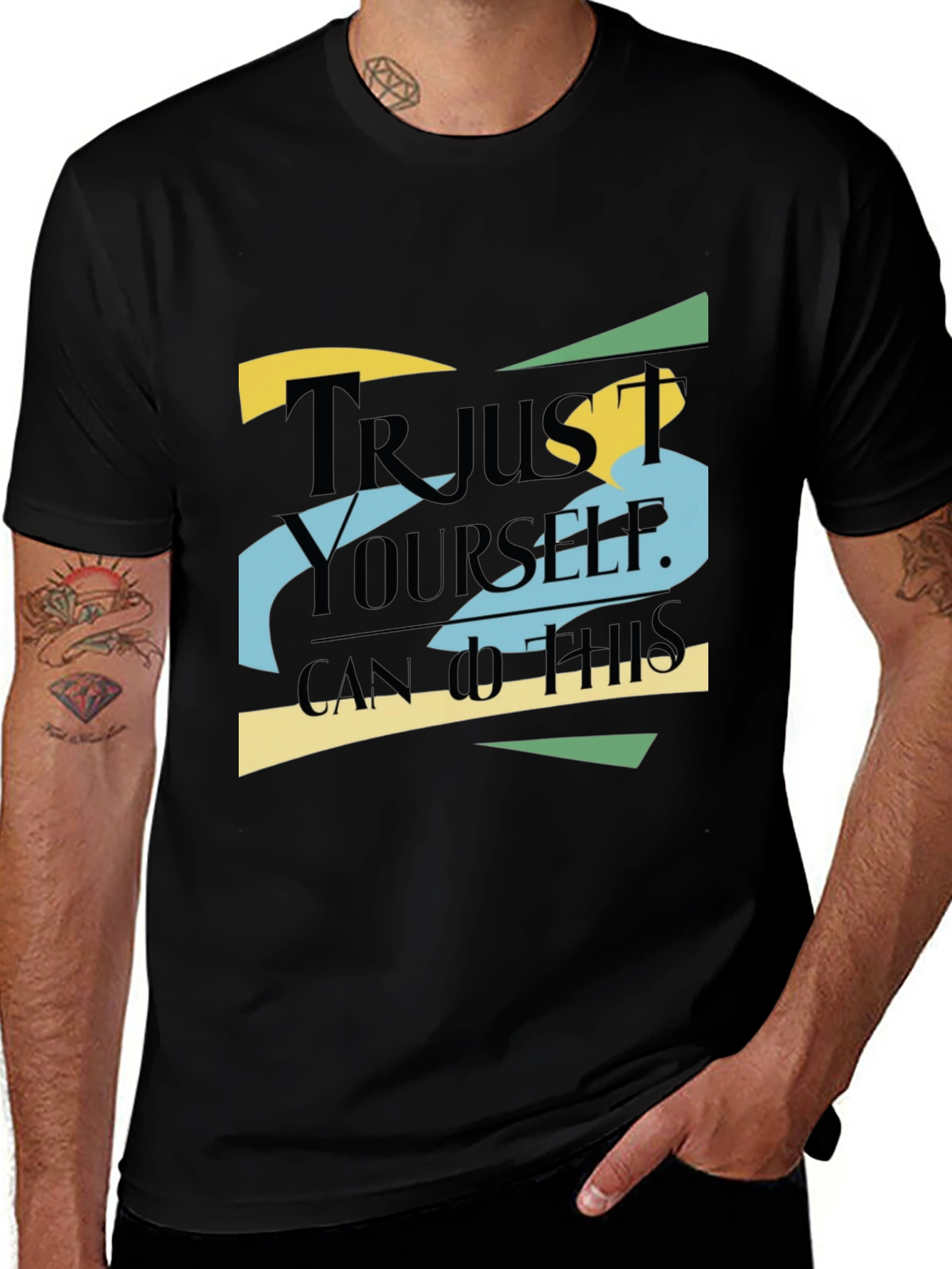 Motivational Trust Yourself Graphic T-Shirt
