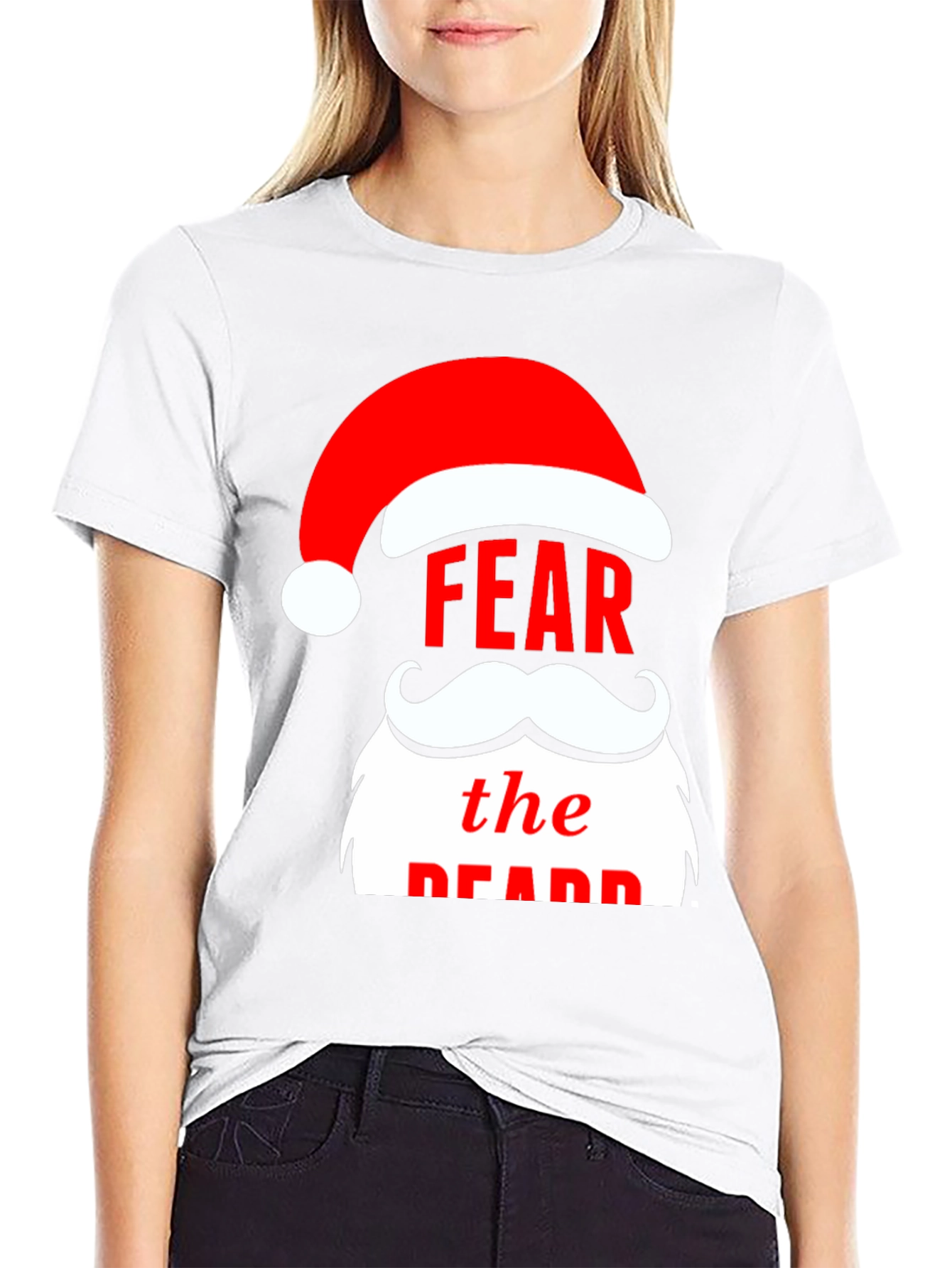 Fear the Beard Santa Tee