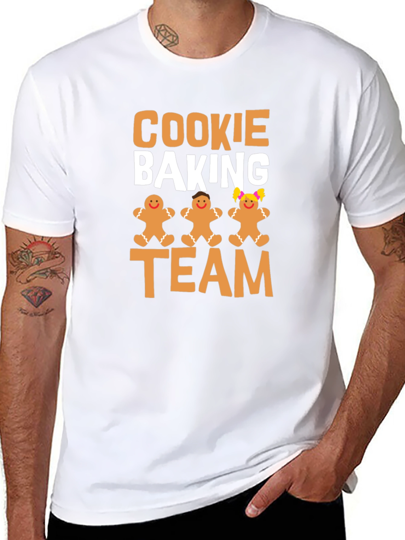 Cookie Baking Team T-Shirt Gingerbread Holiday Tee