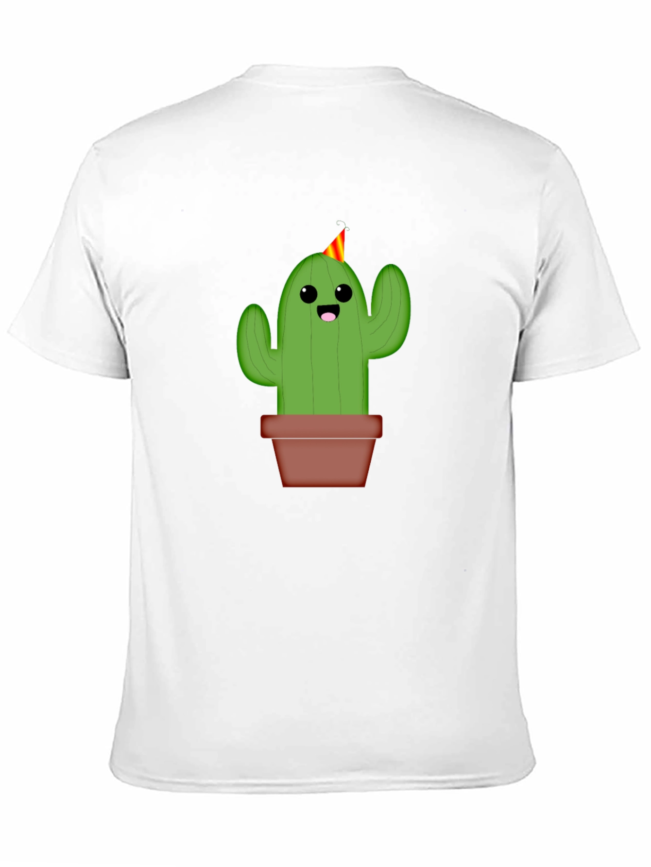 Cute Cactus Graphic Tee - Black