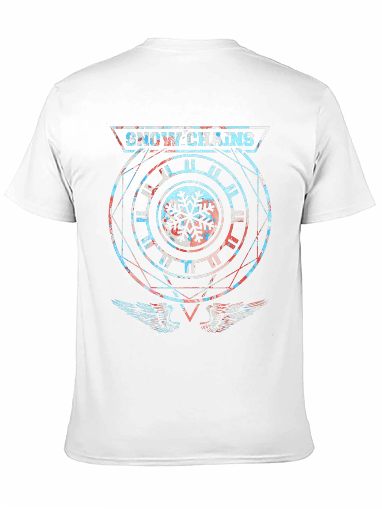 Snow Chains Graphic T-Shirt - Unique Design