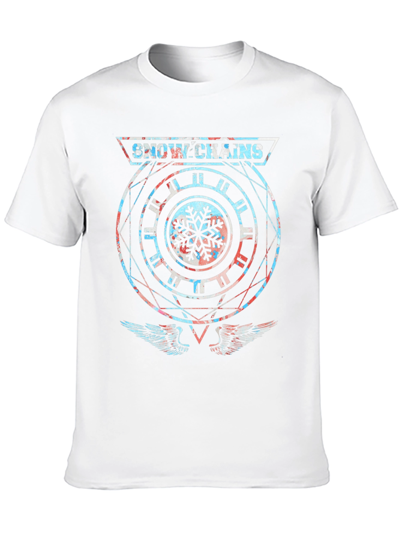 Snow Chains Graphic T-Shirt - Unique Design