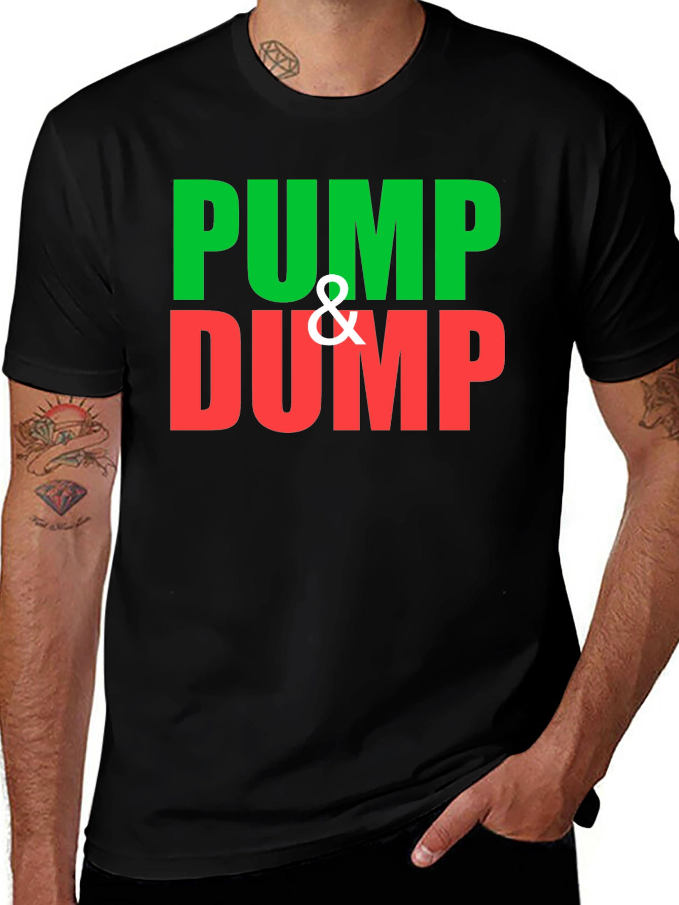 Pump & Dump Graphic T-Shirt - Black Tee