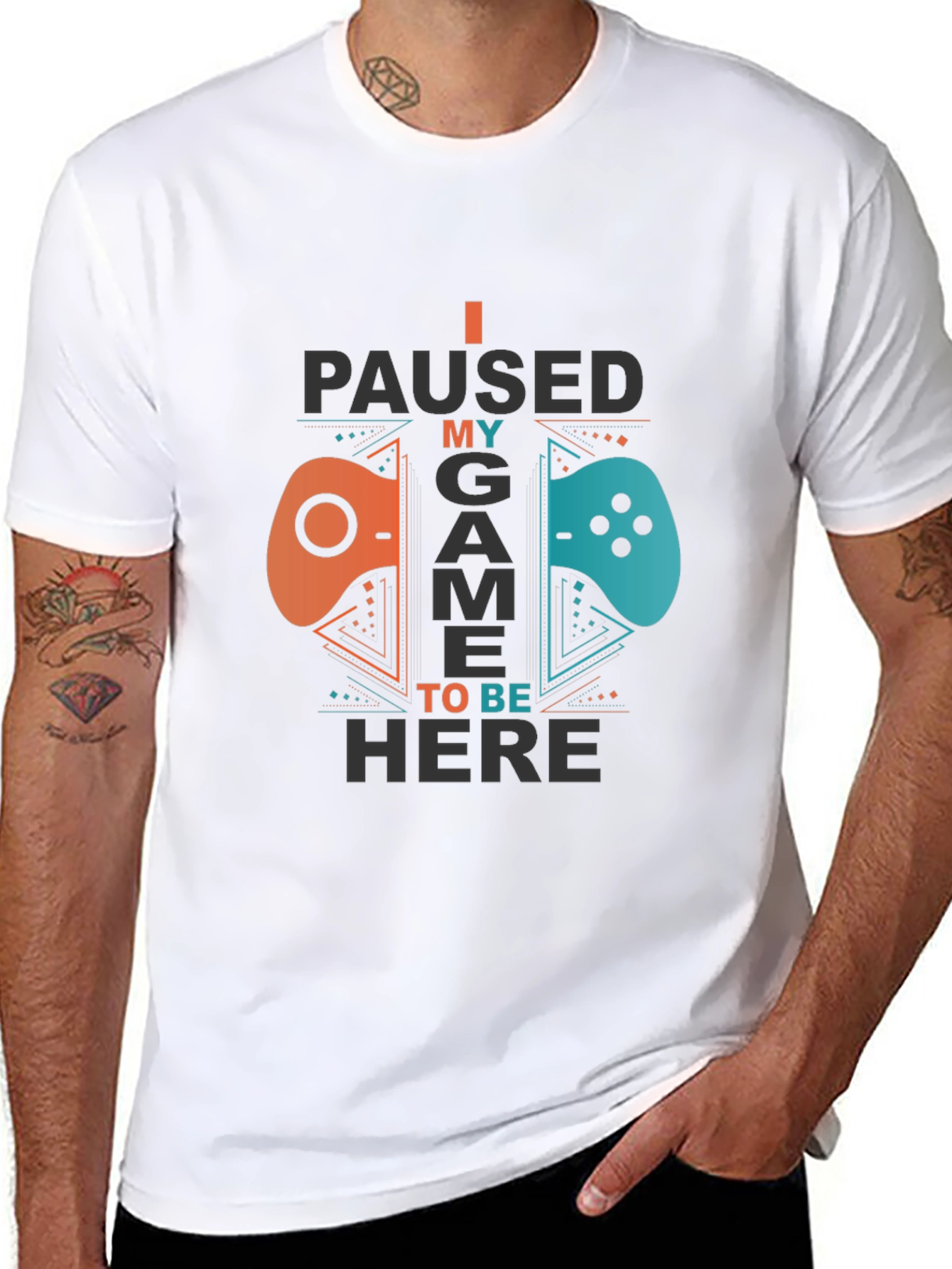 I Paused My Game To Be Here Gamer T-Shirt