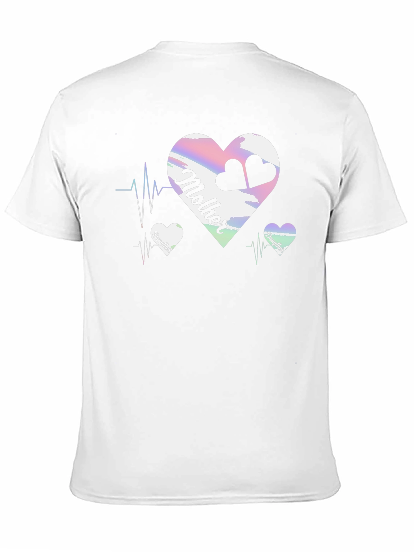 Mother & Daughter Matching Heartbeat T-Shirt