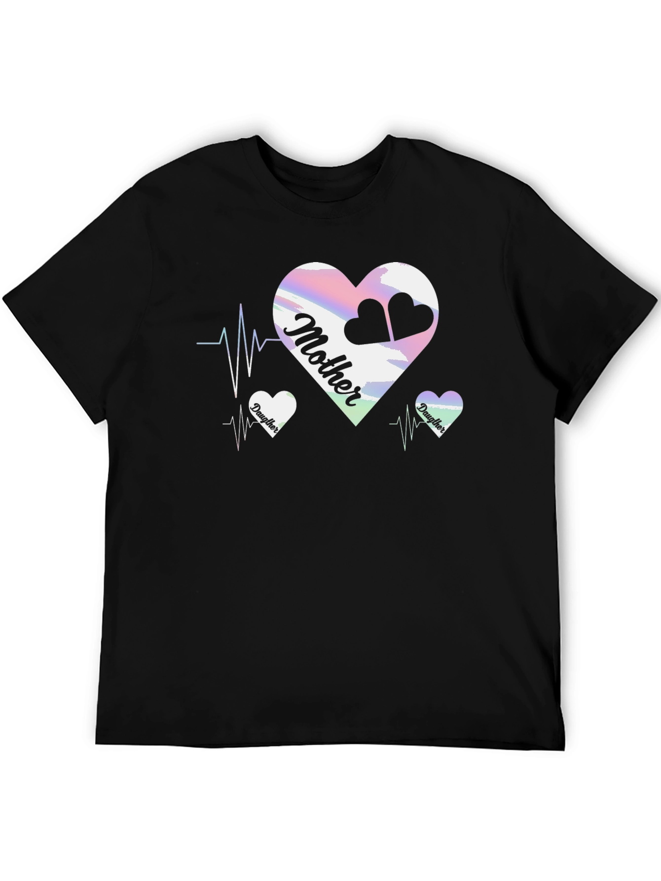 Mother & Daughter Matching Heartbeat T-Shirt