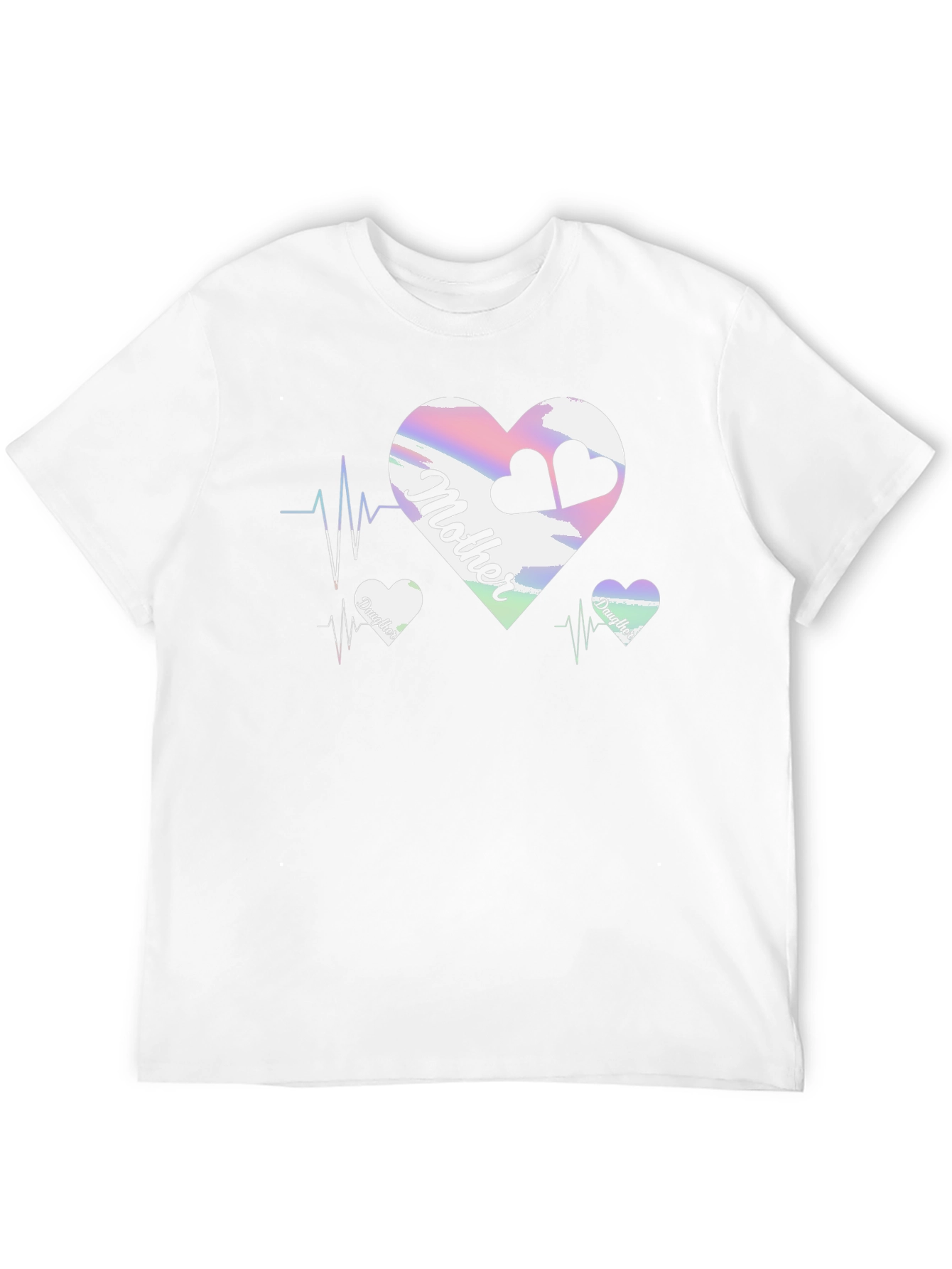 Mother & Daughter Matching Heartbeat T-Shirt