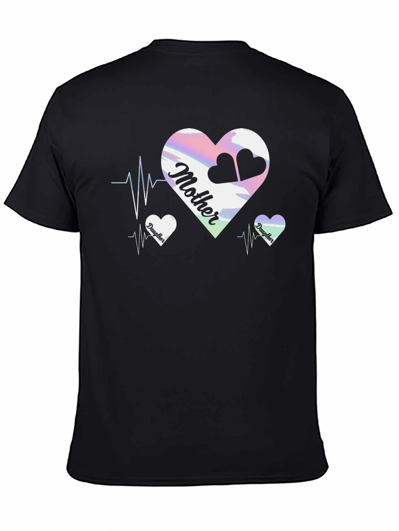 Mother & Daughter Matching Heartbeat T-Shirt