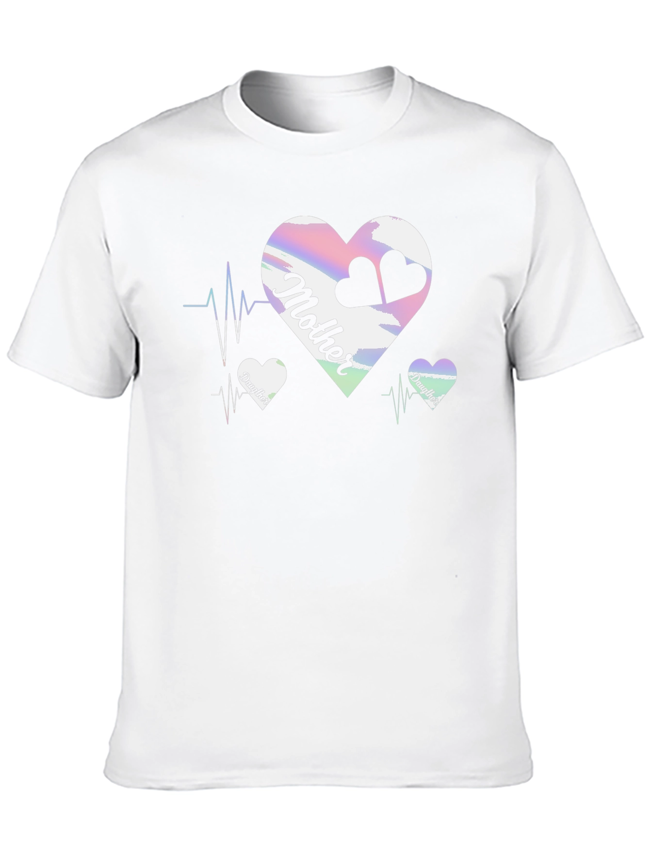 Mother & Daughter Matching Heartbeat T-Shirt