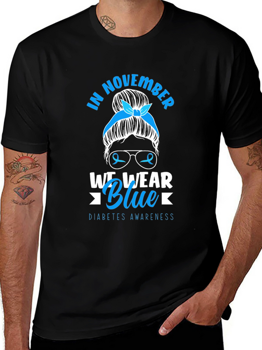 Diabetes Awareness Tee - In November We Wear Blue T-Shirt