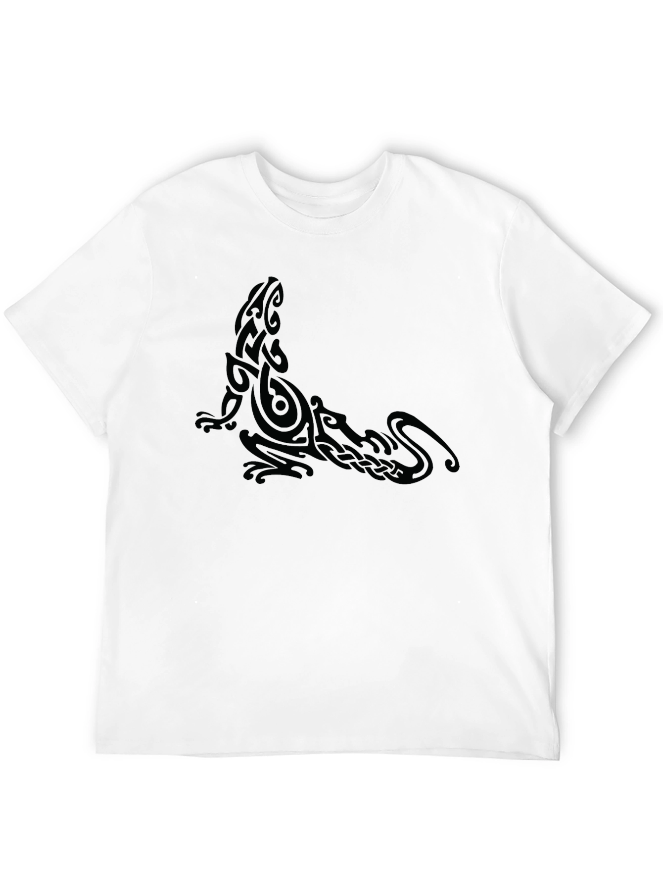 Tribal Gecko Black T-Shirt