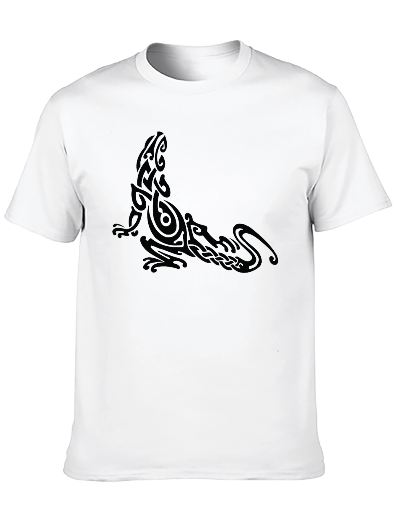 Tribal Gecko Black T-Shirt