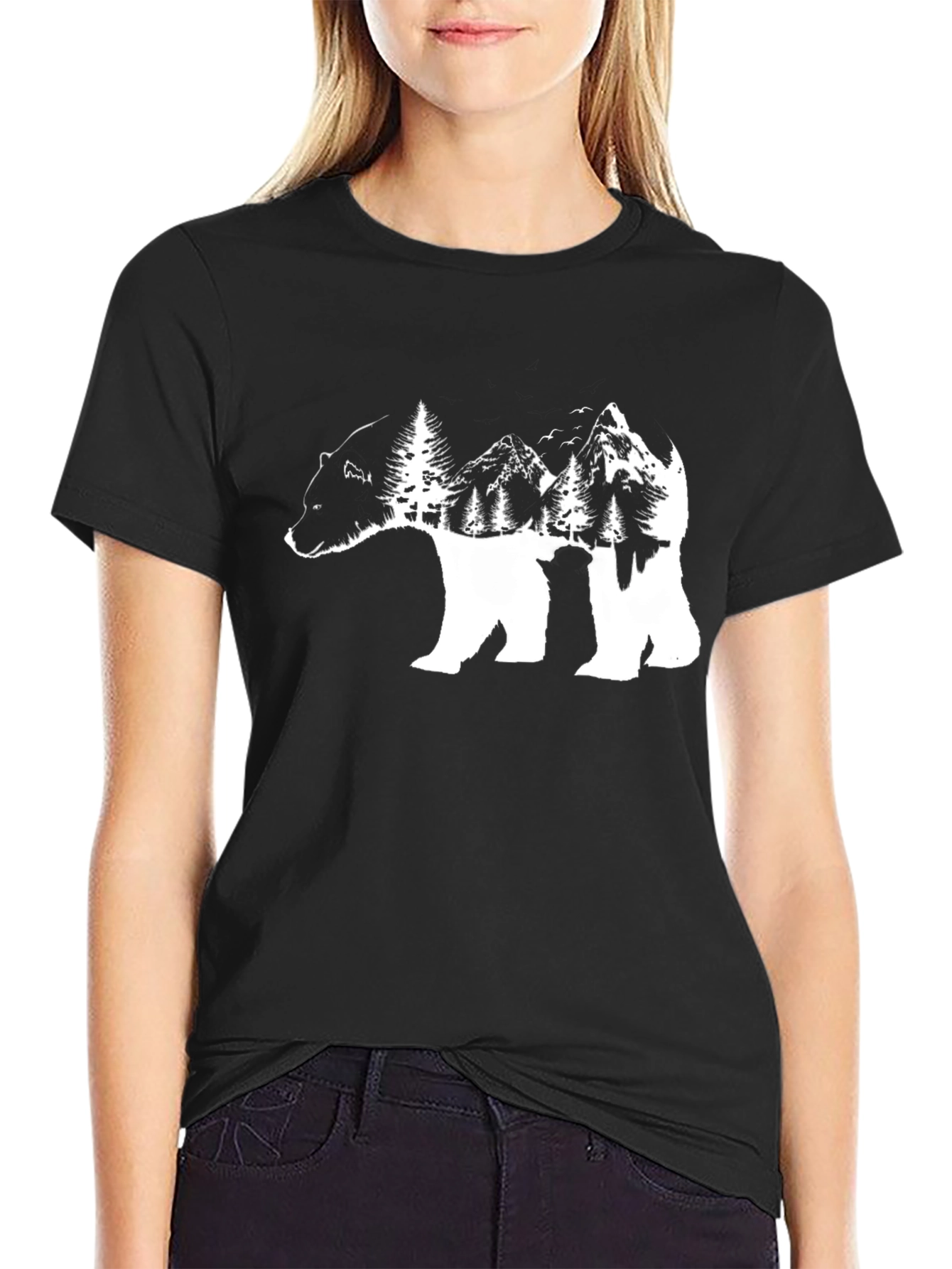 Bear Mountain Graphic Tee - Black