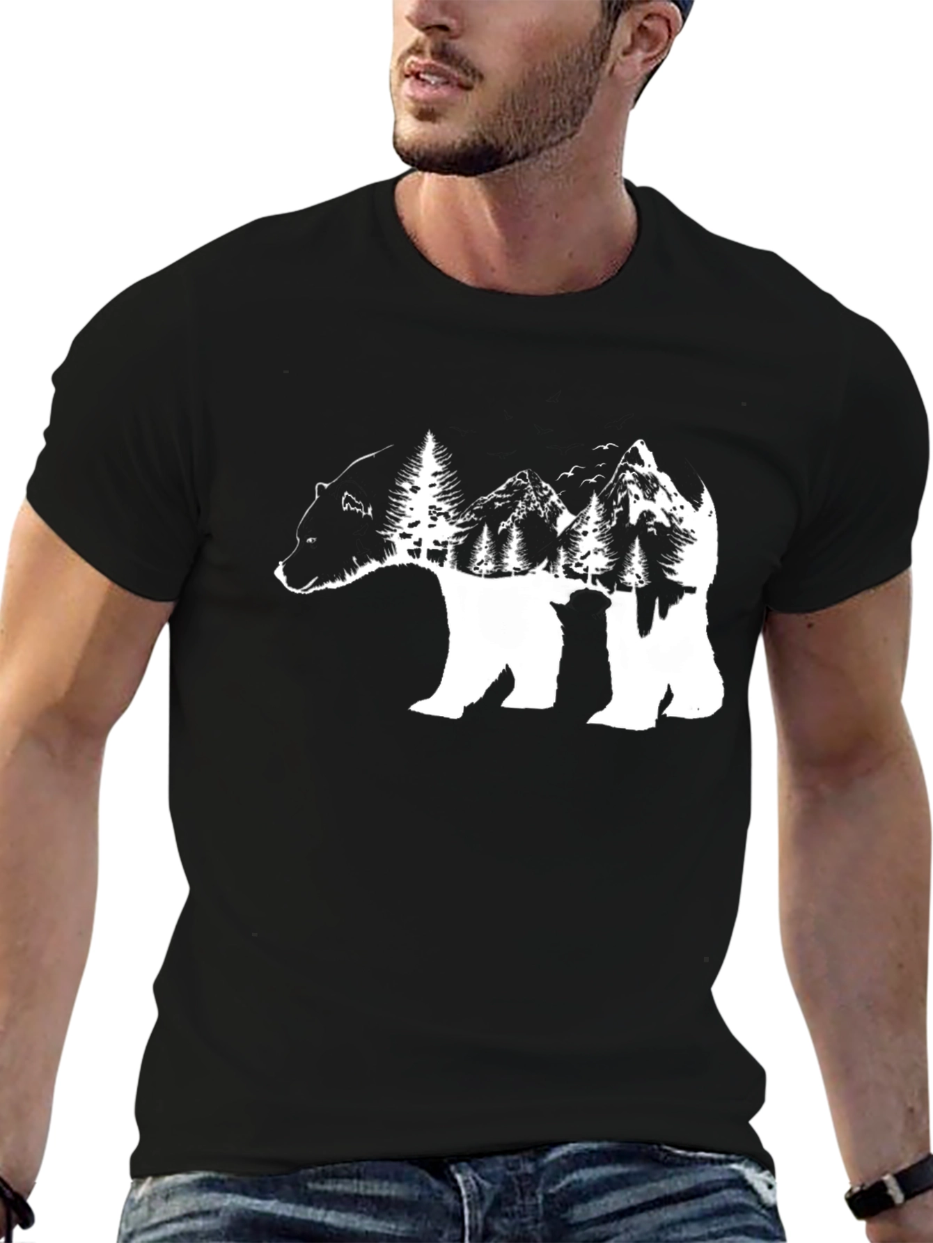 Bear Mountain Graphic Tee - Black