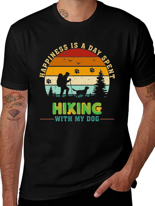 Happiness is a Day Spent Hiking with My Dog T-Shirt