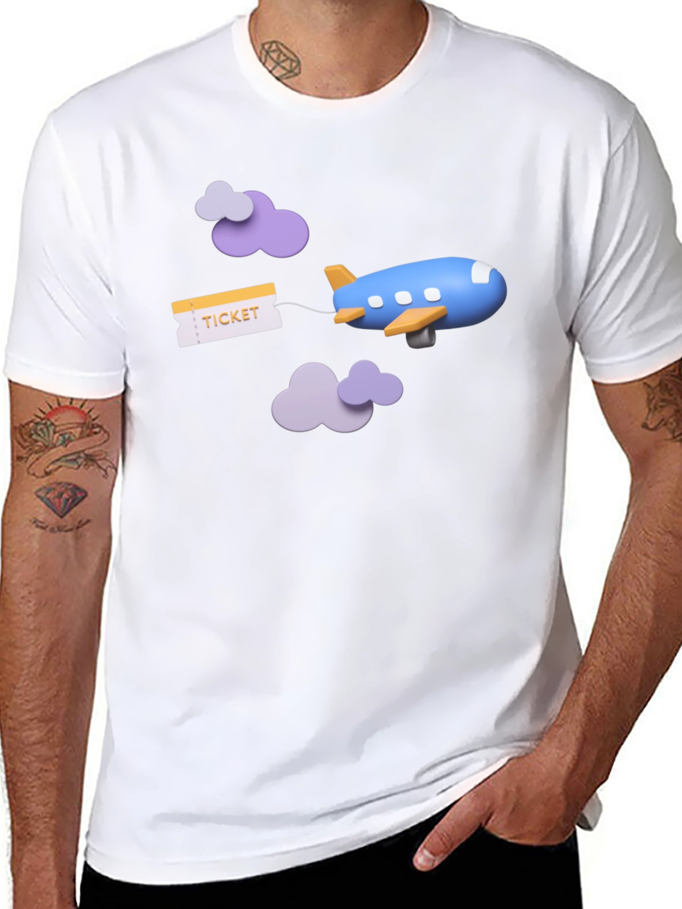Travel Ticket Airplane T-Shirt