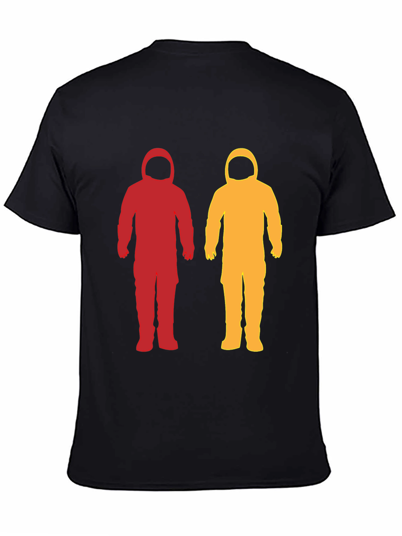 Astronaut Duo Graphic Tee - Spaceman Silhouette T-Shirt