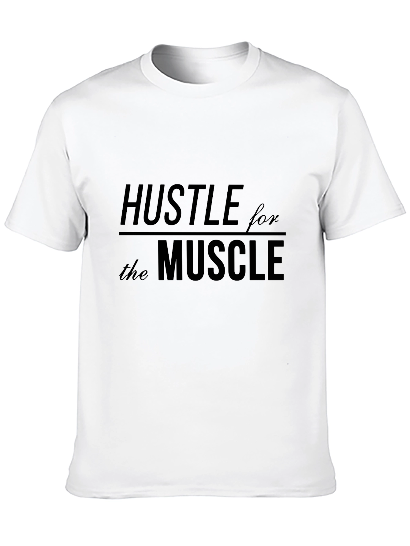 Hustle for the Muscle Graphic Tee - Black