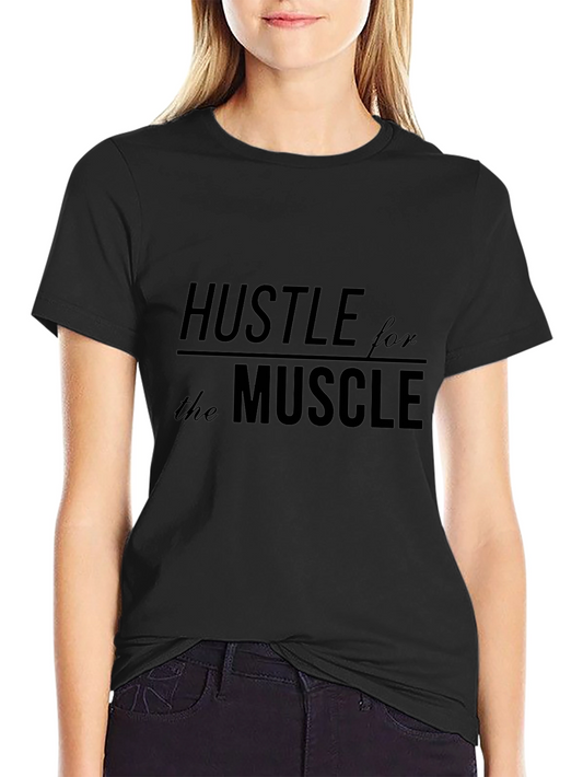 Hustle for the Muscle Graphic Tee - Black