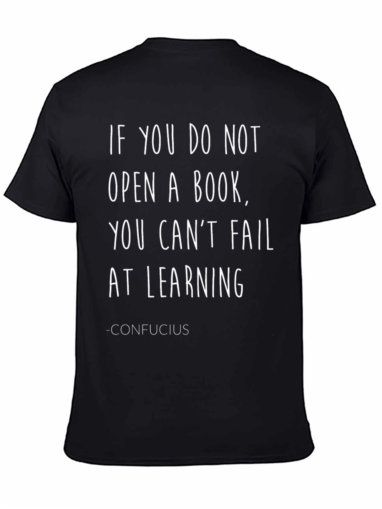 Confucius Quote Graphic Print T-Shirt
