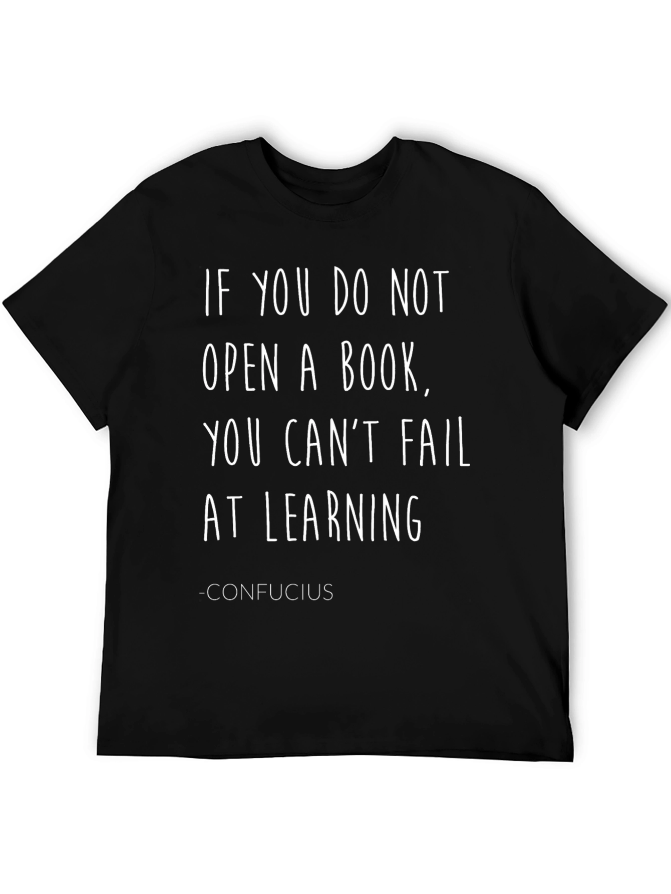 Confucius Quote Graphic Print T-Shirt