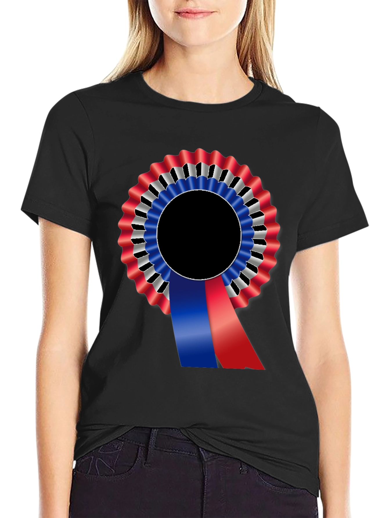 Ribbon Rosette Graphic Tee