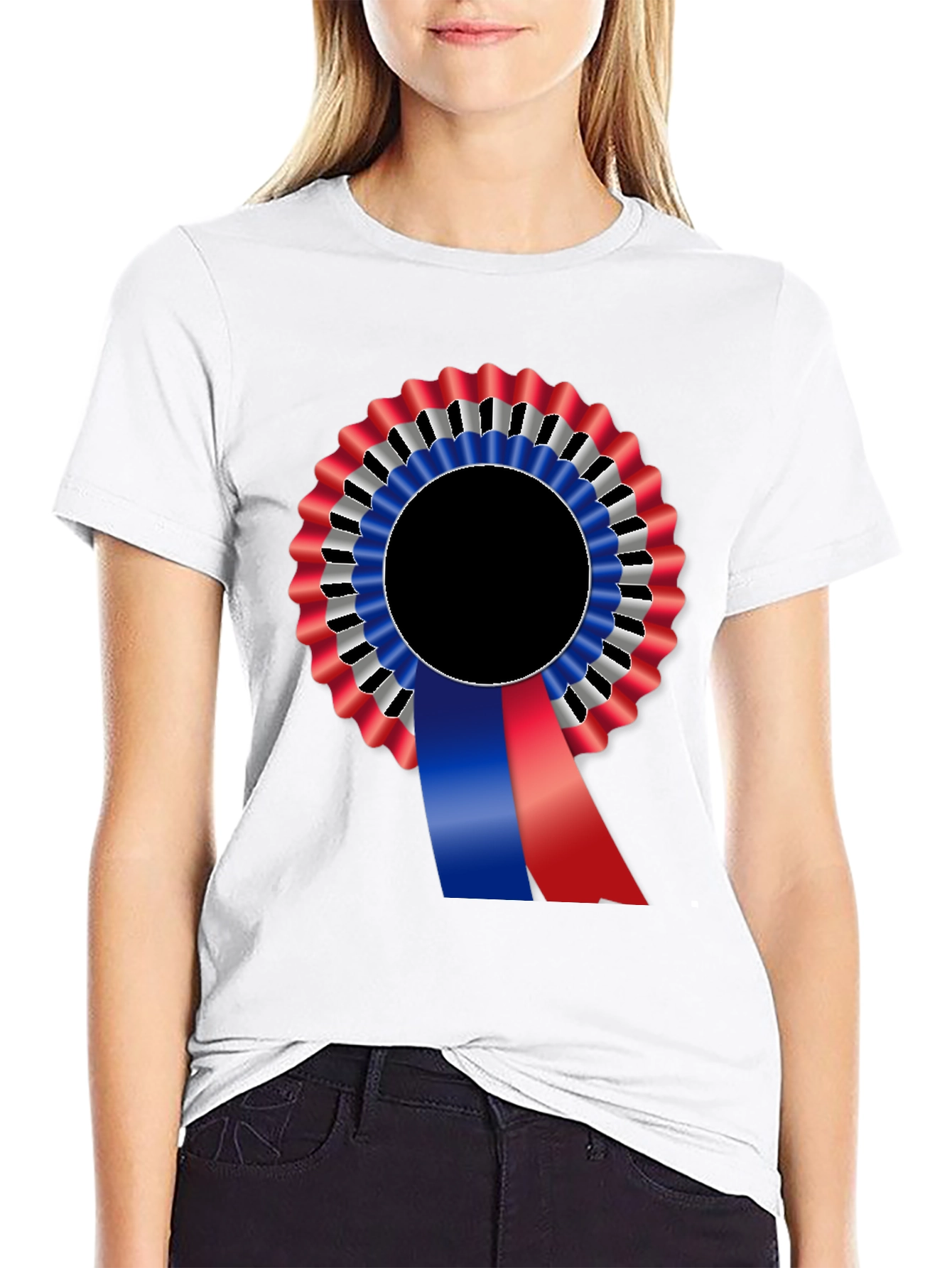 Ribbon Rosette Graphic Tee