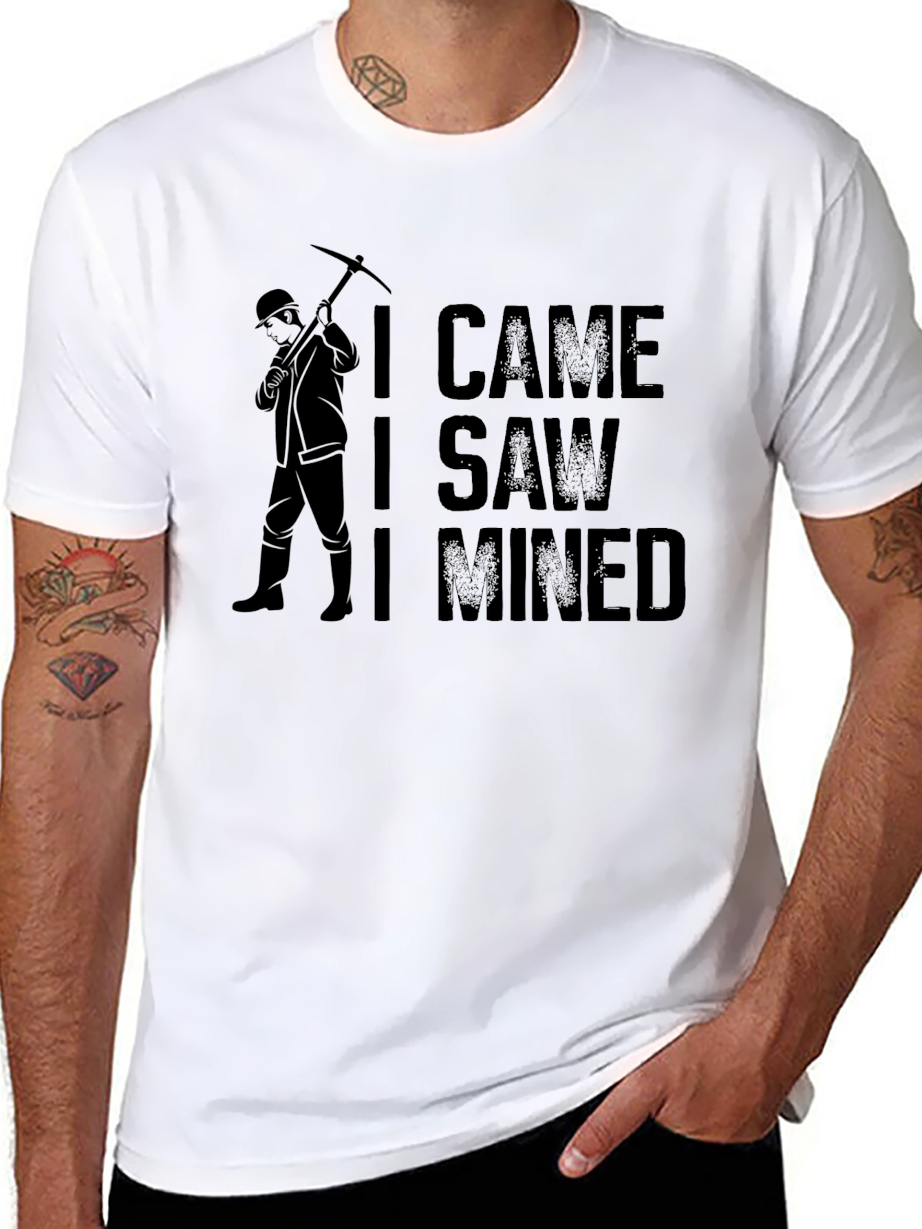 I Came I Saw I Mined Miner T-Shirt