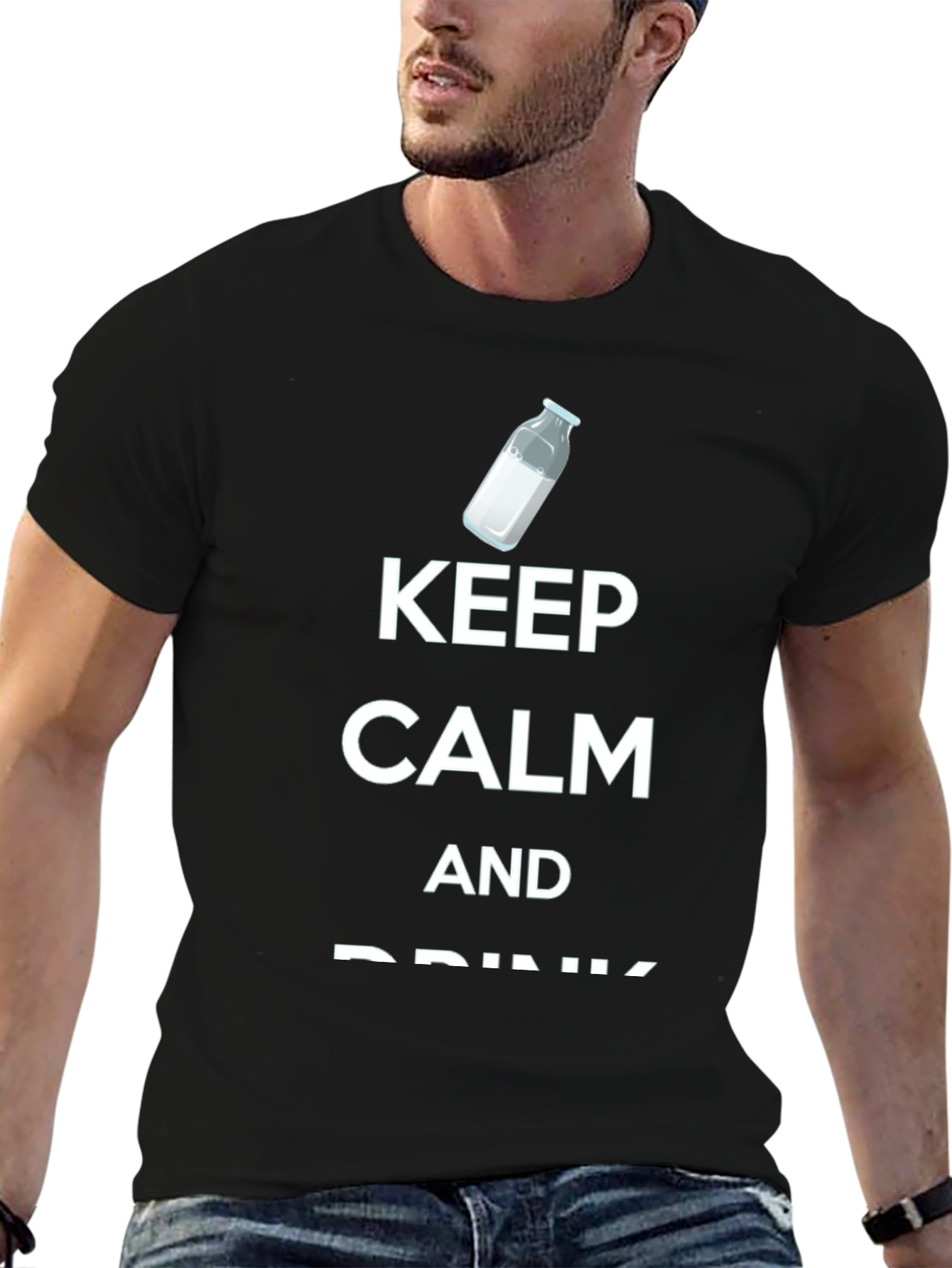 Keep Calm and Drink Milk T-Shirt
