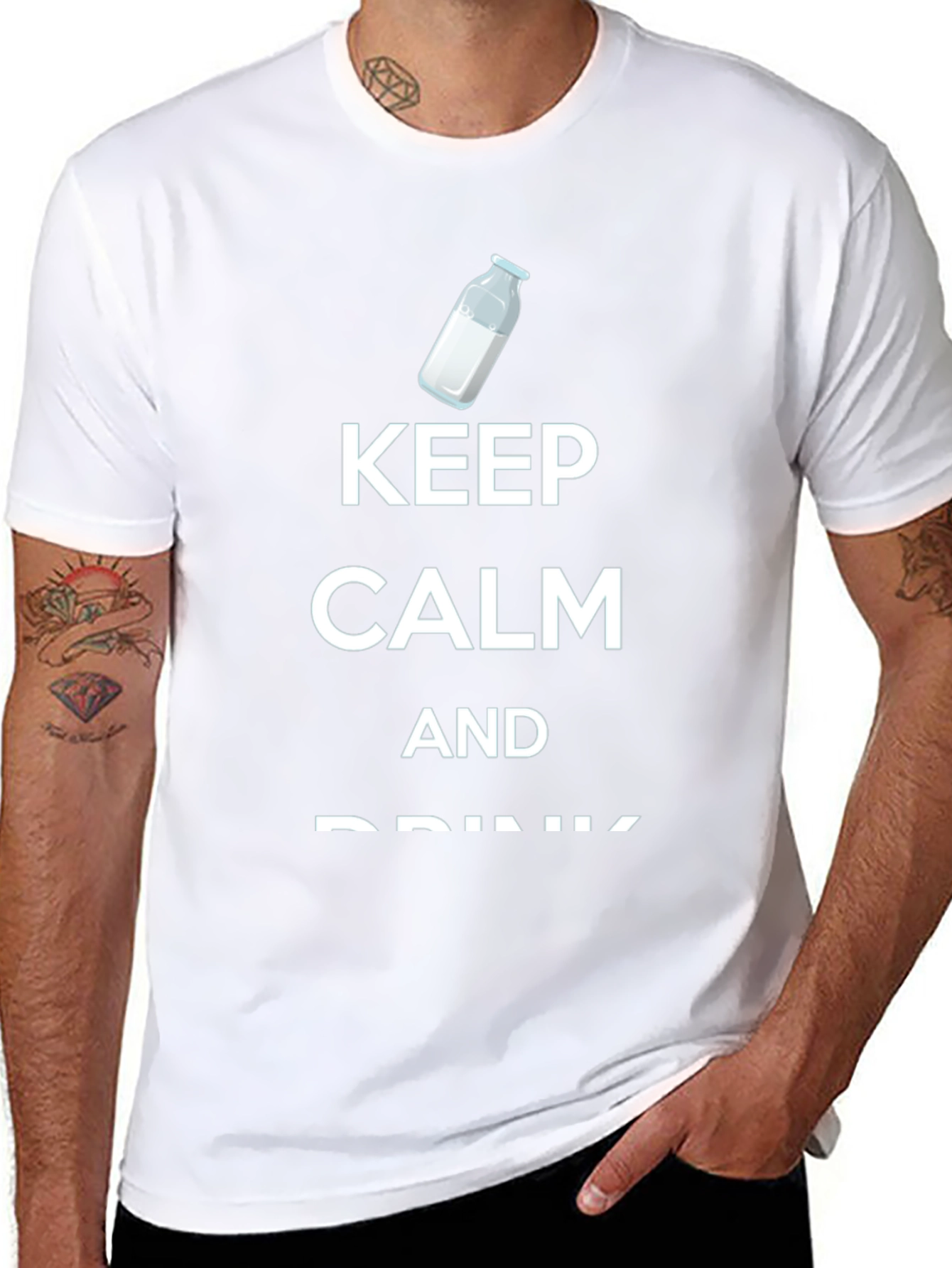 Keep Calm and Drink Milk T-Shirt