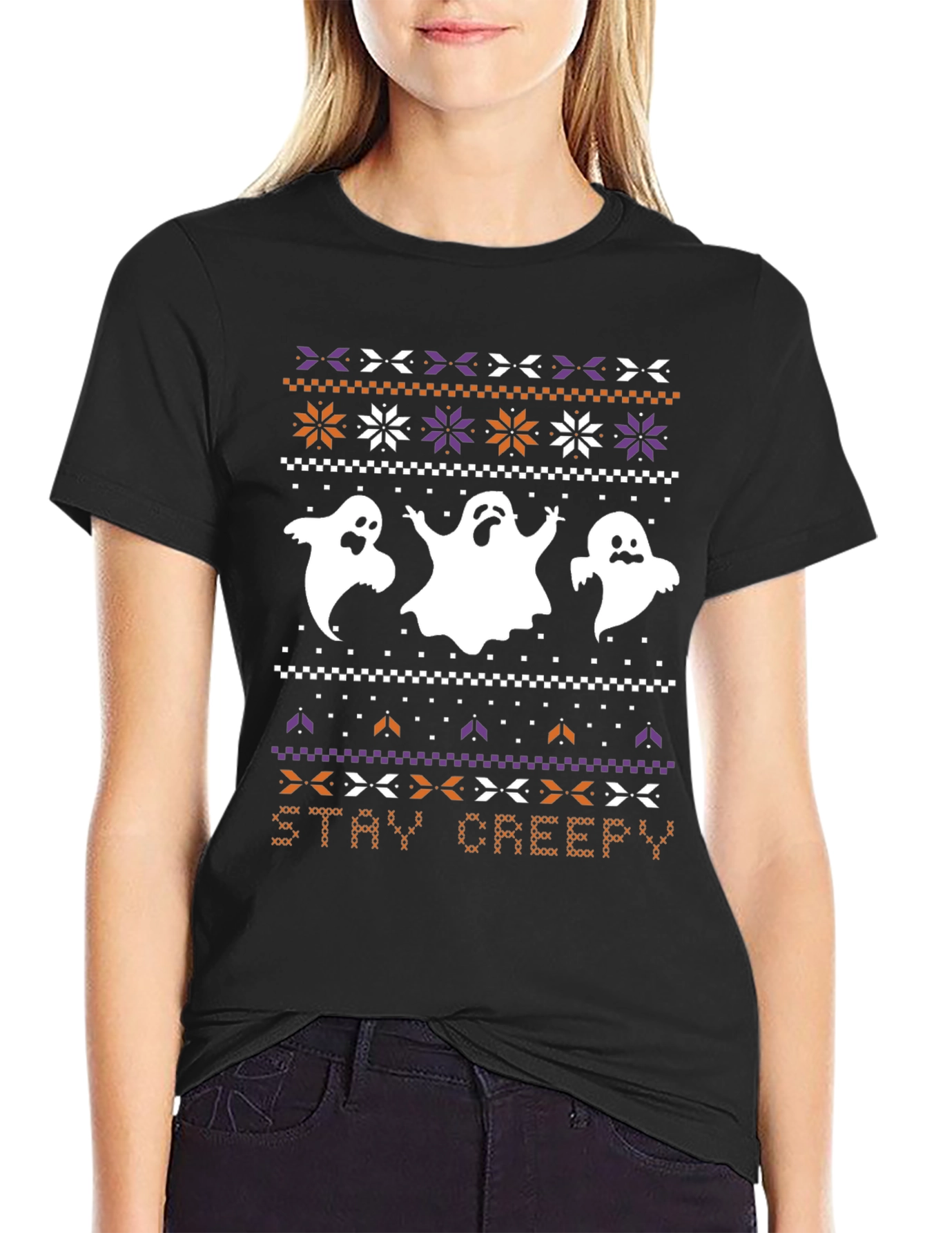 Stay Creepy Halloween Ghost T-Shirt