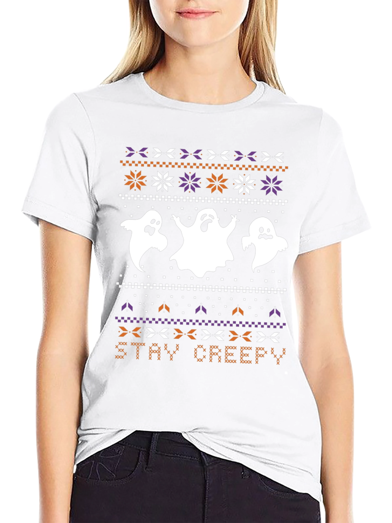 Stay Creepy Halloween Ghost T-Shirt