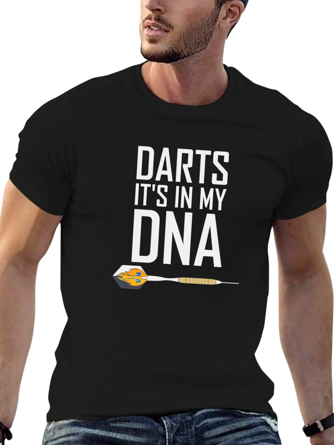 Darts Its in My DNA Black T-Shirt