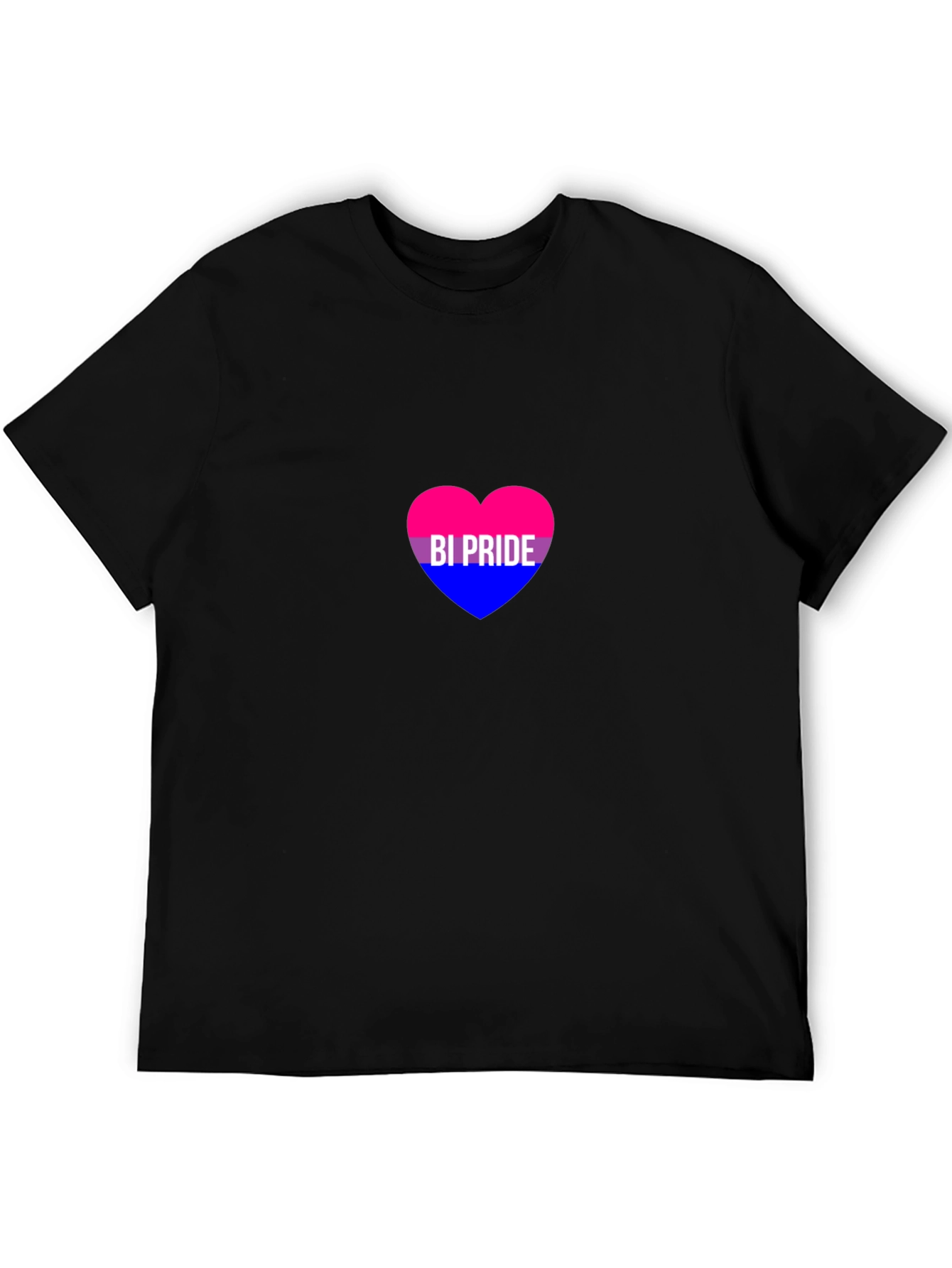 Bi Pride Heart Graphic T-Shirt - Unisex