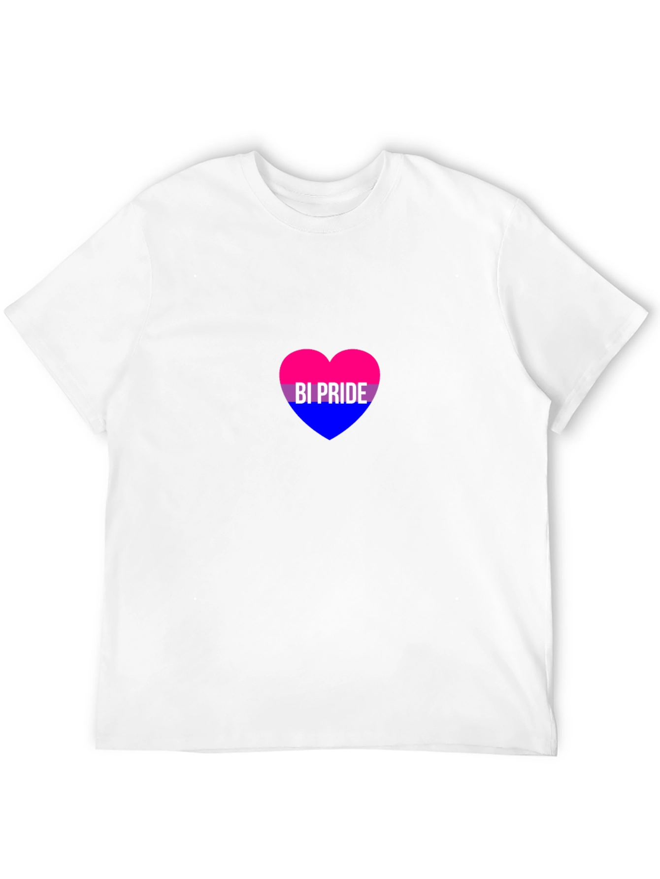 Bi Pride Heart Graphic T-Shirt - Unisex