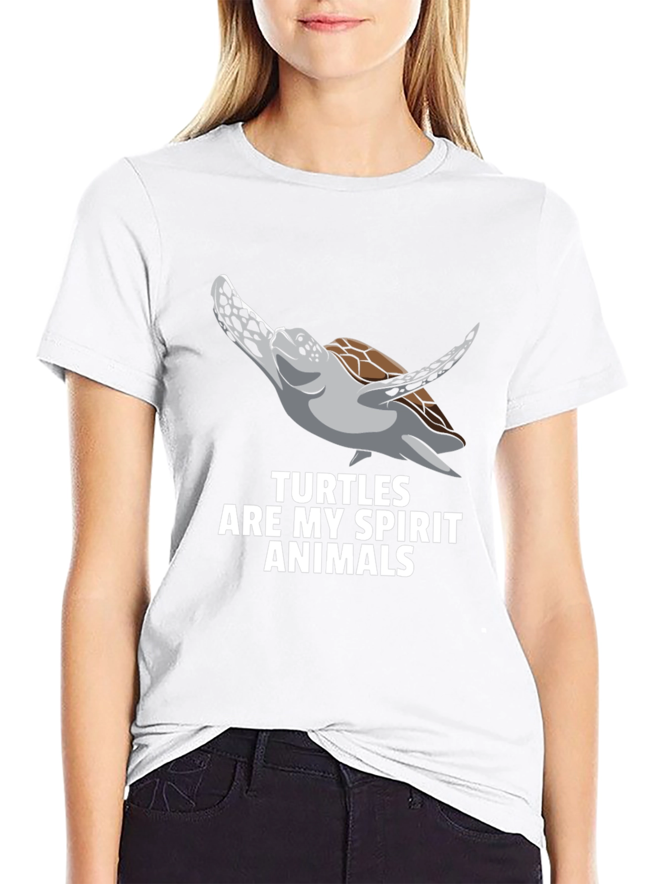 Turtle Spirit Animal Graphic T-Shirt