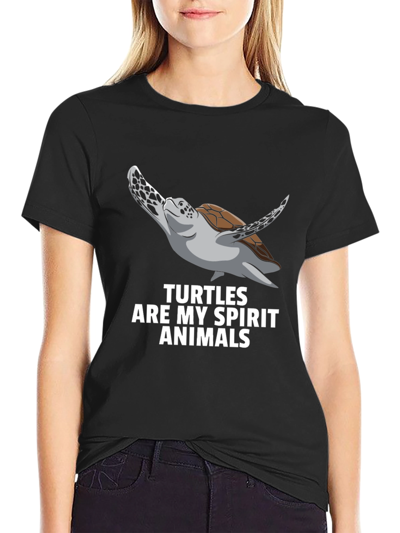 Turtle Spirit Animal Graphic T-Shirt