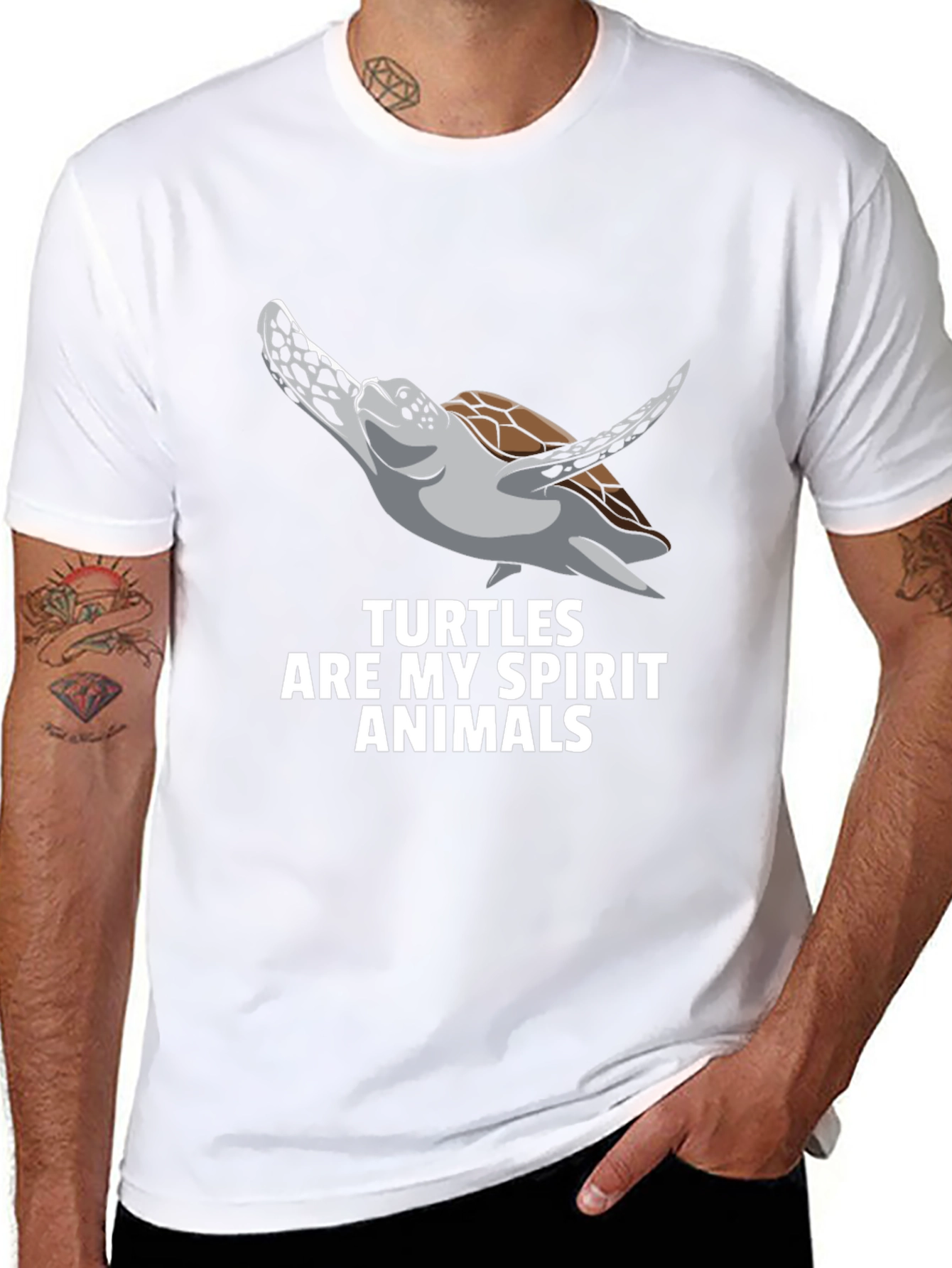 Turtle Spirit Animal Graphic T-Shirt